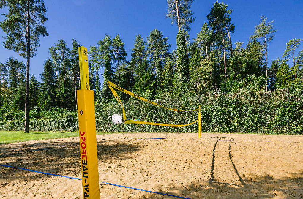 Der Volleyballplatz im Waldbad